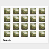 Sticker Carré Paysage idéal, 1776 (Feuille)
