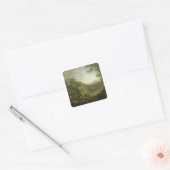 Sticker Carré Paysage idéal, 1776 (Enveloppe)