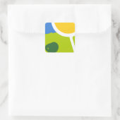 Sticker Carré Paysage naturel (Sac)