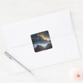 Sticker Carré Paysage nuageux (Enveloppe)