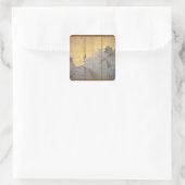 Sticker Carré Paysage printanier (Sac)