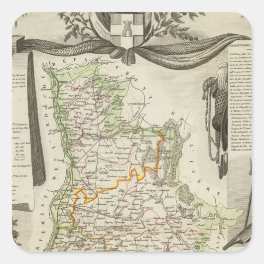 Sticker Carré Paysages (Devant)