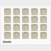 Sticker Carré Paysages (Feuille)