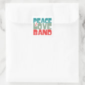 Sticker Carré Peace Love (Sac)
