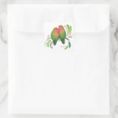 Sticker Carré Peach Faced Inséparables (Sac)