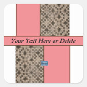 Sticker Carré (Peach LED S.C.C.)RFPMDesigns ©️ 202 (Devant)