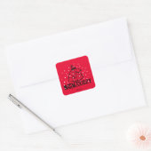 Sticker Carré Peanuts | Snoopy Chaud & Confortable (Enveloppe)