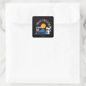 Sticker Carré Peanuts Snoopy Your Future Looks So Bright (Sac)