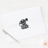 STICKER CARRÉ PEAU MINEUR DE CHARBON (Enveloppe)