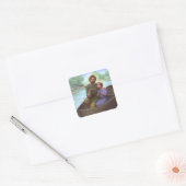 Sticker Carré Pêche avec St. Joseph (Enveloppe)