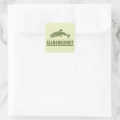 Sticker Carré Pêche saumon (Sac)