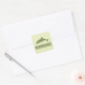 Sticker Carré Pêche saumon (Enveloppe)