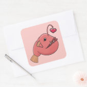 Sticker Carré Pêcheur amoureux (Enveloppe)