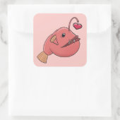 Sticker Carré Pêcheur amoureux (Sac)