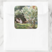 Sticker Carré Peder Severin Kroyer - Roses (Sac)