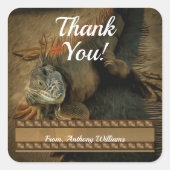 Sticker Carré Pedro le Merci Iguana 0768 (Devant)