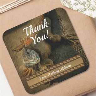 Sticker Carré Pedro le Merci Iguana 0768