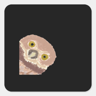 Sticker Carré Peekabo Drôle Conception Pour Halloween