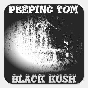 STICKER CARRÉ PEEPING TOM NOIR KUSH