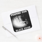 STICKER CARRÉ PEEPING TOM NOIR KUSH (Enveloppe)