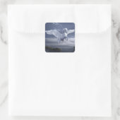 Sticker Carré Pegasus en vol (Sac)