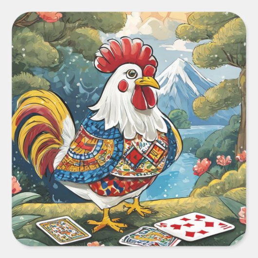 Sticker Carré Pegatina de polo (Devant)