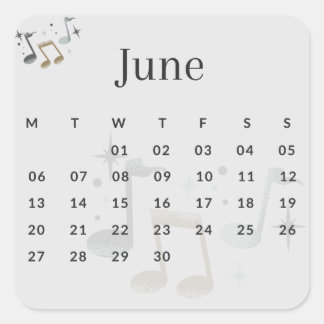 Sticker Carré Pegatinas mes del año - June (S'I) *2022