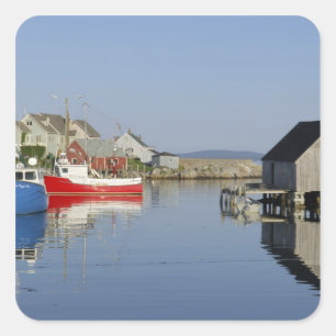 Sticker Carré Peggy's Cove, Nouvelle-Écosse, Canada