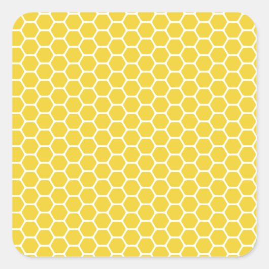 Sticker Carré Peigne jaune (Devant)