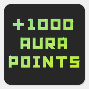 Sticker Carré Peint à la main + 1000 points d'Aura