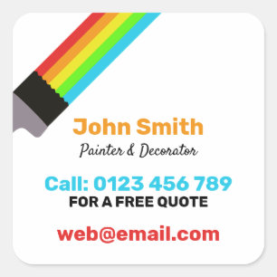 Sticker Carré Peintre