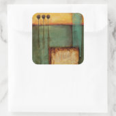 Sticker Carré Peinture Abstraite avec touches de piano (Sac)