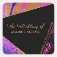 Peinture acrylique or noir le mariage de