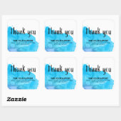 Sticker Carré Peinture bleu Splatter Petite entreprise Remise (Feuille)