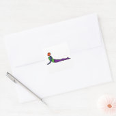 Sticker Carré Peinture de la pose de cobra yoga. (Enveloppe)