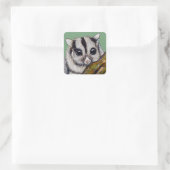 Sticker Carré Peinture de Sugar Glider (Sac)