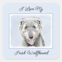 Peinture de Wolfhound irlandais - Joli art origina