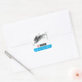 Sticker Carré Peinture originale Chine Rabbit Année Anniversaire (Enveloppe)