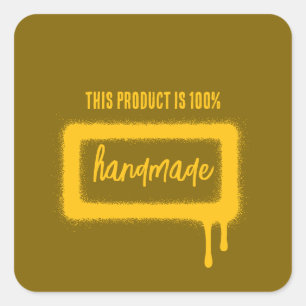 Sticker Carré Peinture par pulvérisation