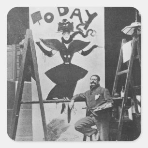 Sticker Carré Peinture robuste de Dudley une affiche