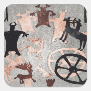 Sticker Carré Peinture rocheuse 1994