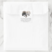 Sticker Carré Pekingese Keepsaké - Femme (Sac)