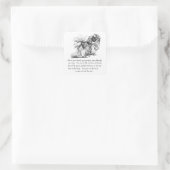 Sticker Carré Pekingese Keepsaké - Femme (Sac)