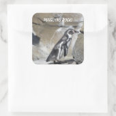 Sticker Carré Penguin cool (Sac)