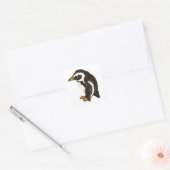 Sticker Carré Penguin par Liesel Bendio Potter (Enveloppe)