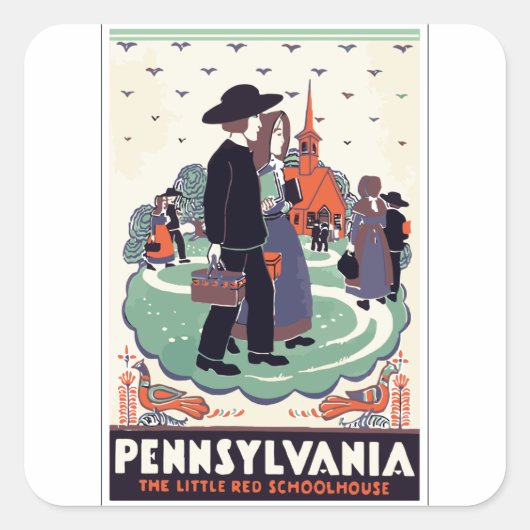 STICKER CARRÉ PENNSYLVANIE (Devant)