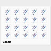 Sticker Carré Penser différemment 6.w (Feuille)