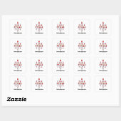 Sticker Carré Pensez Boolean (Diagramme Hasse) (Feuille)