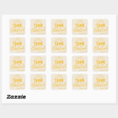 Sticker Carré Pensez céleste (Feuille)