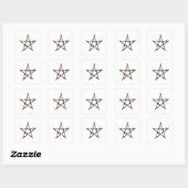 Sticker Carré Pentagram of Thorns (Feuille)
